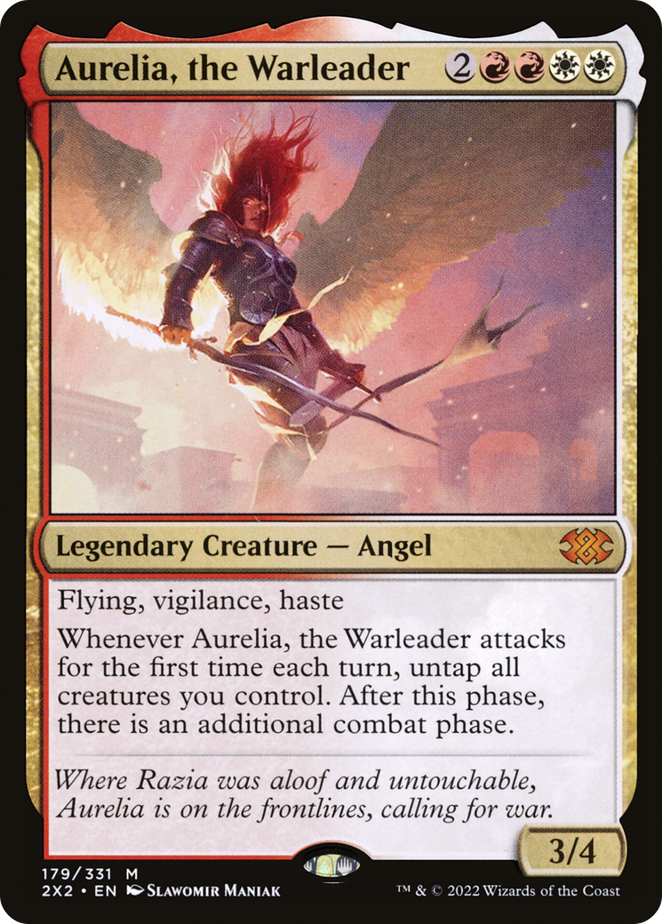 Aurelia, the Warleader (2X2-179) [Double Masters 2022] MTG Single Wizards of the Coast