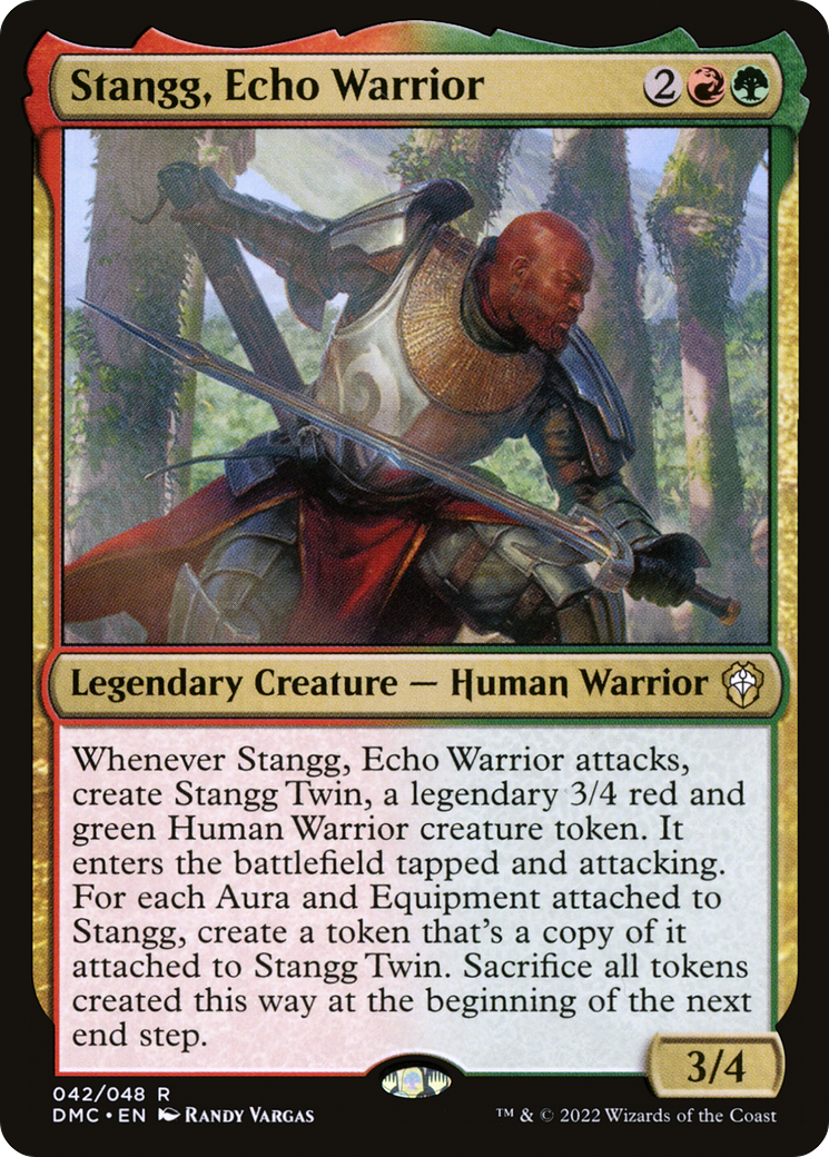 Stangg, Echo Warrior (DMC-042) [Dominaria United Commander] MTG Single Wizards of the Coast
