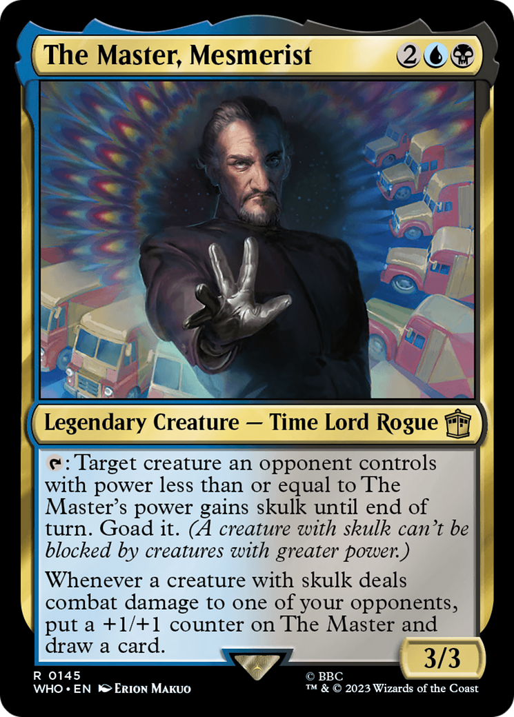 The Master, Mesmerist (WHO-145) [Doctor Who] Foil MTG Single Wizards of the Coast