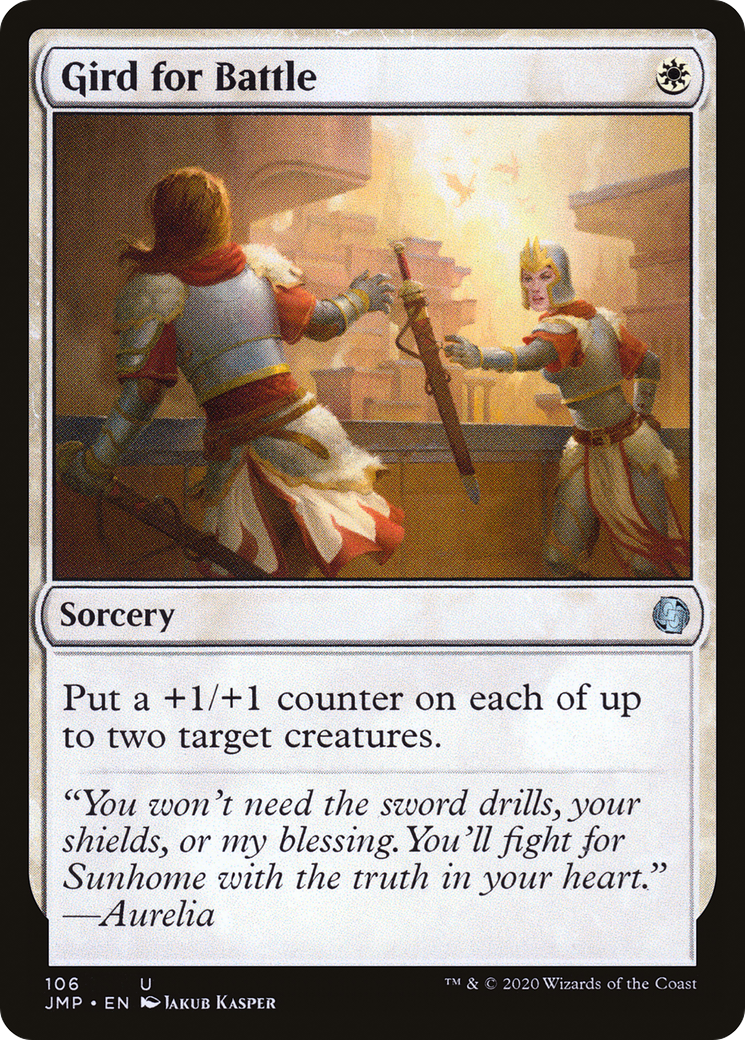 Gird for Battle (JMP-106) [Jumpstart] MTG Single Wizards of the Coast
