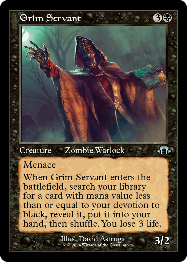 Grim Servant (MH3-409) [Modern Horizons 3] Foil MTG Single Modern Horizons 3