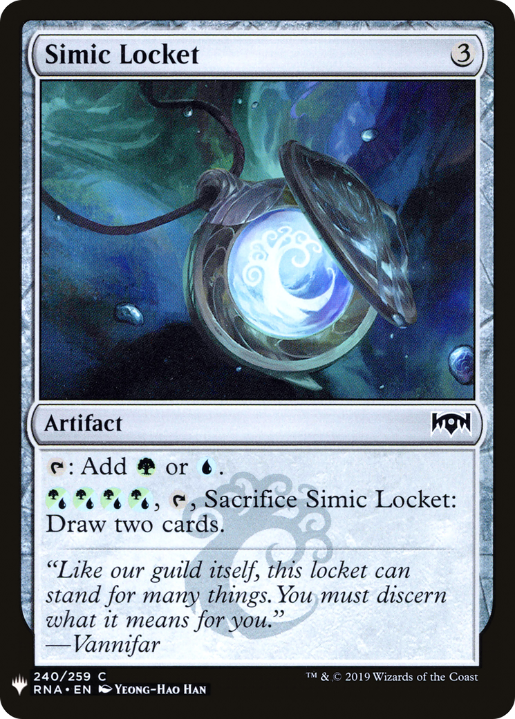 Simic Locket (LIST-RNA-240) [Mystery Booster] The List MTG Single Wizards of the Coast