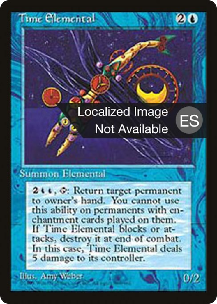 Time Elemental (4BB-) [Fourth Edition Foreign Black Border] MTG Single Wizards of the Coast