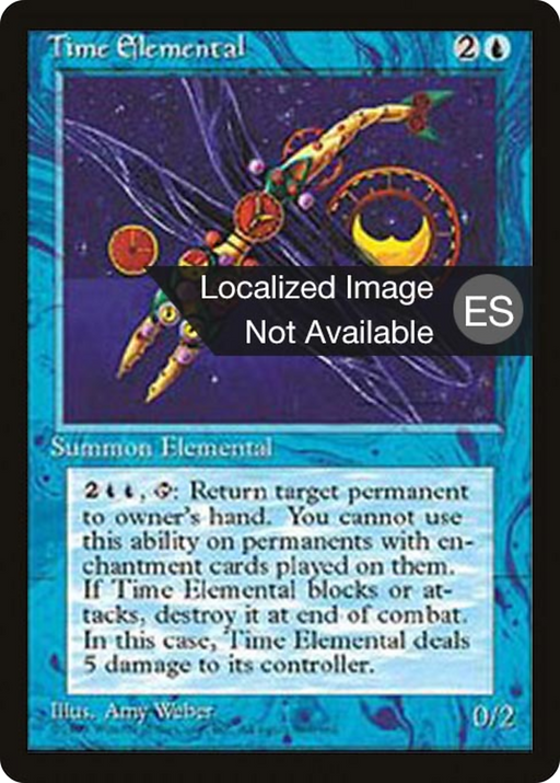 Time Elemental (4BB-) [Fourth Edition Foreign Black Border] MTG Single Wizards of the Coast
