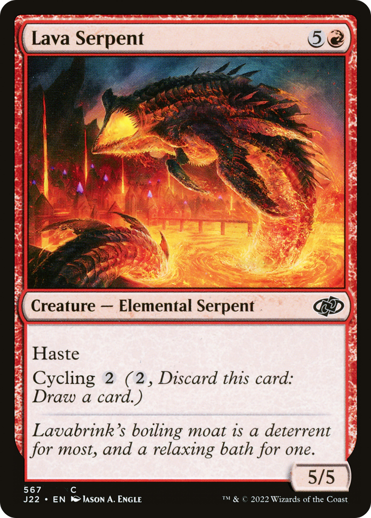 Lava Serpent (J22-567) [Jumpstart 2022] MTG Single Wizards of the Coast