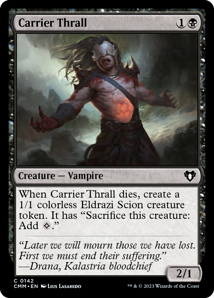 Carrier Thrall (CMM-142) [Commander Masters] MTG Single Wizards of the Coast