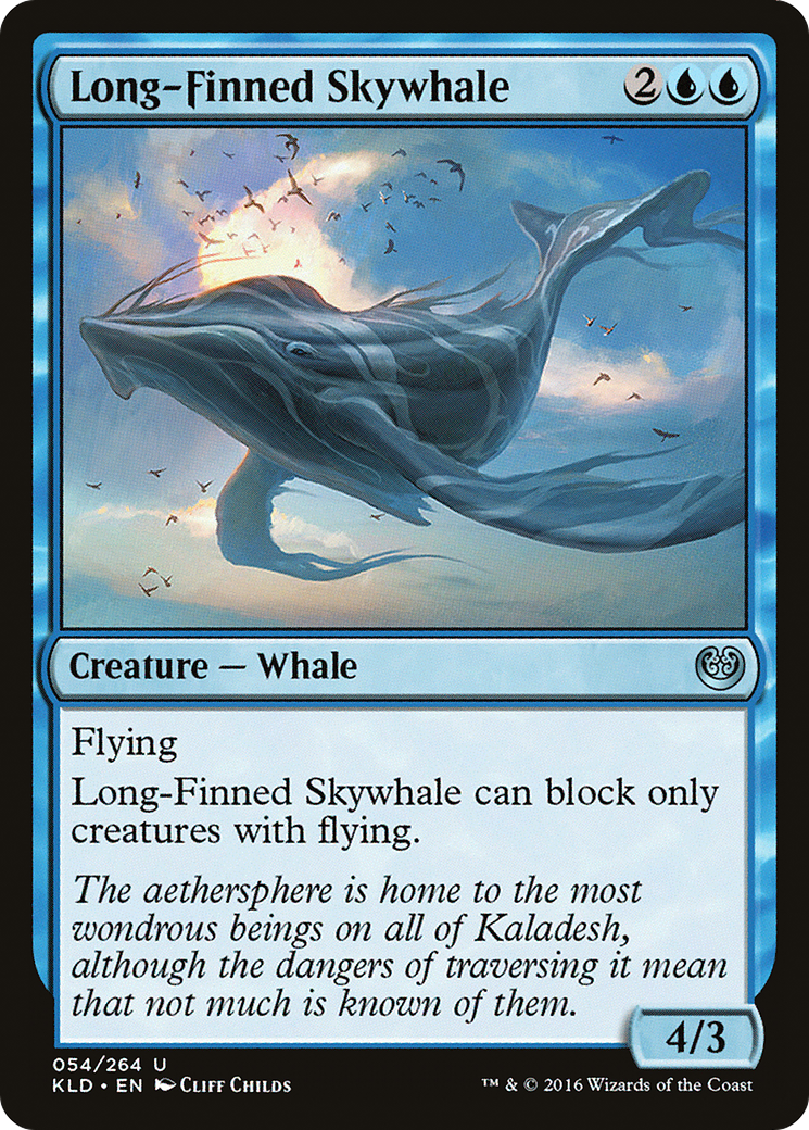 Long-Finned Skywhale (KLD-054) [Kaladesh] Foil MTG Single Wizards of the Coast
