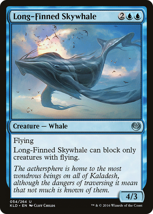 Long-Finned Skywhale (KLD-054) [Kaladesh] MTG Single Wizards of the Coast