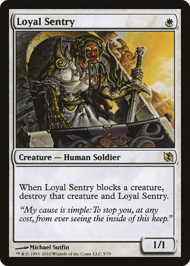 Loyal Sentry (DDF-005) [Misc] Duel Decks: Elspeth vs. Tezzeret MTG Single Wizards of the Coast