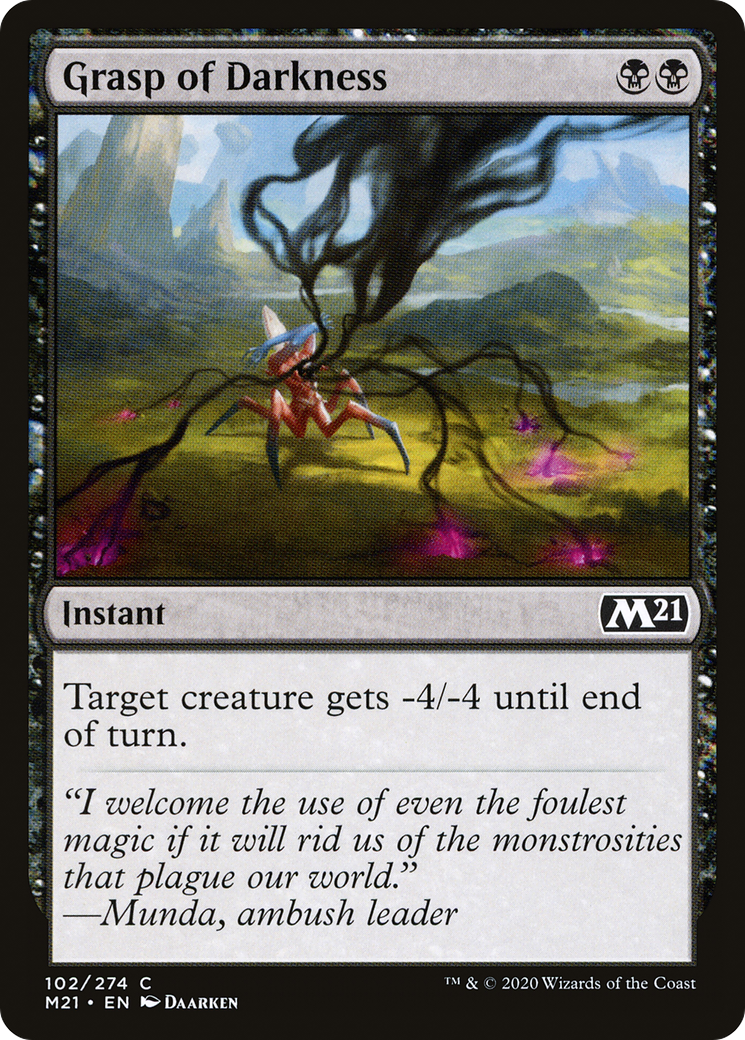 Grasp of Darkness (M21-102) [Core Set 2021] MTG Single Wizards of the Coast