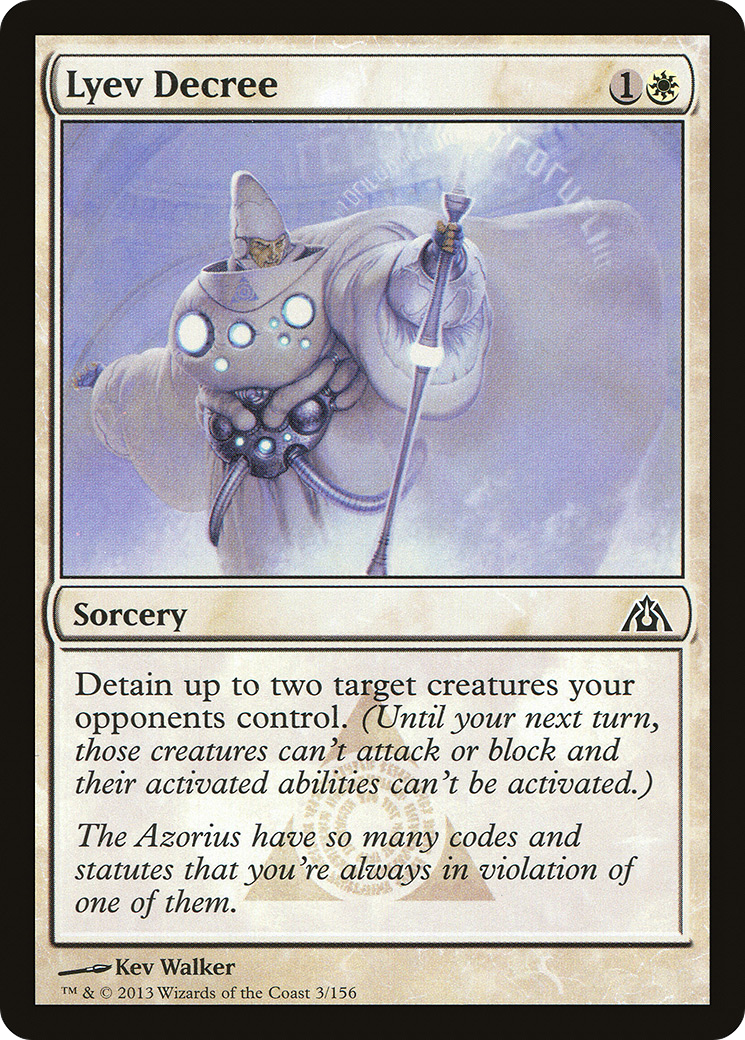 Lyev Decree (DGM-003) [Dragon's Maze] MTG Single Wizards of the Coast