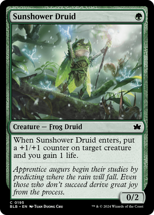 Sunshower Druid (BLB-195) [Bloomburrow] MTG Single Wizards of the Coast