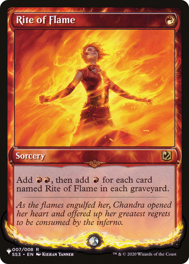 Rite of Flame (LIST-007/008) [Mystery Booster] The List MTG Single Wizards of the Coast