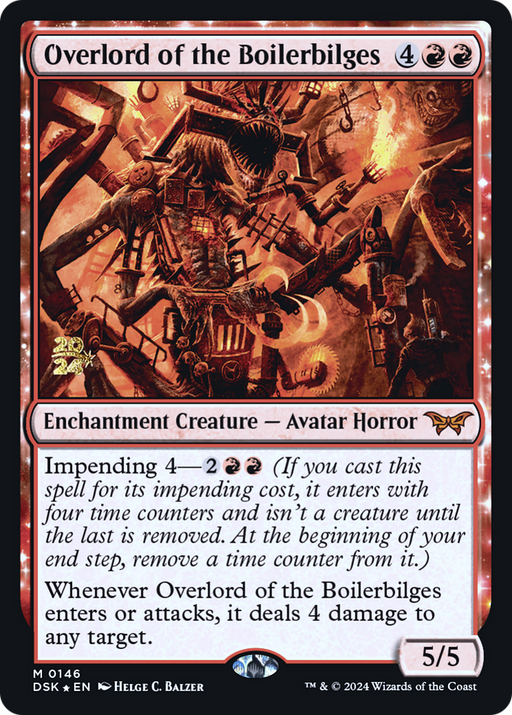 Overlord of the Boilerbilges (PRE-146) [Duskmourn: House of Horror Promos] Foil MTG Single Wizards of the Coast