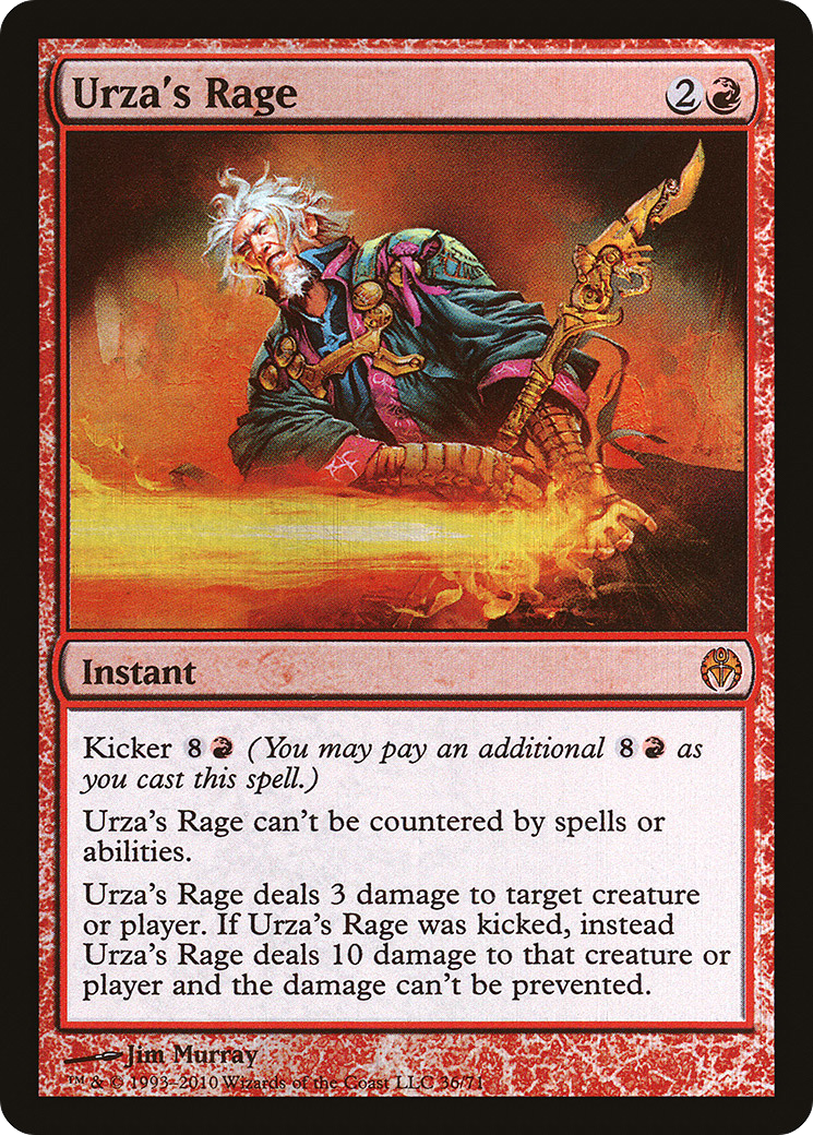 Urza's Rage (DDE-036) [Misc] Duel Decks: Phyrexia vs. the Coalition Foil MTG Single Wizards of the Coast