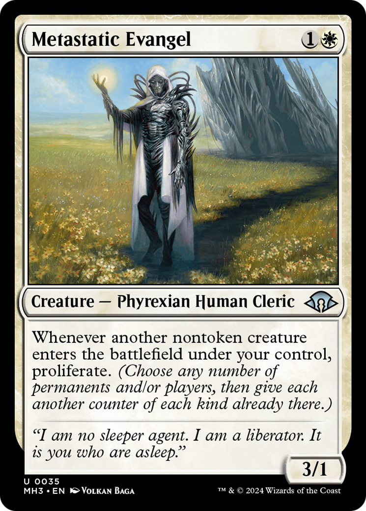 Metastatic Evangel (MH3-035) [Modern Horizons 3] Foil MTG Single Modern Horizons 3
