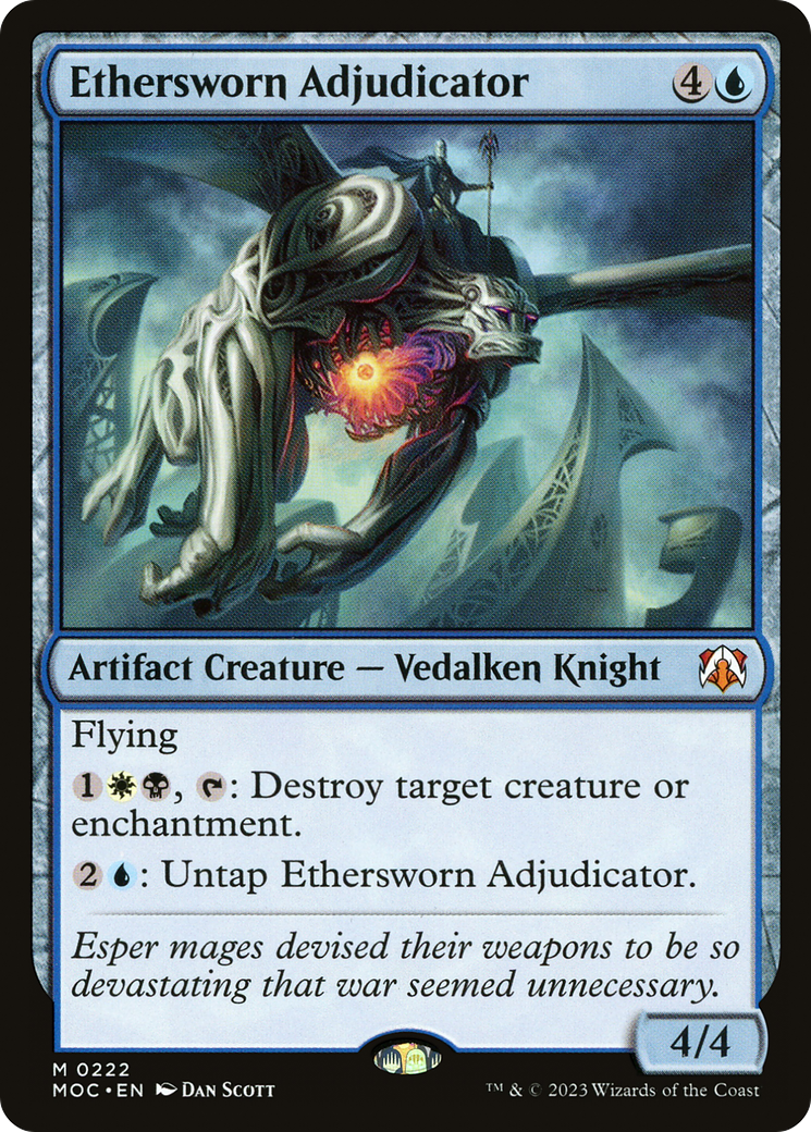 Ethersworn Adjudicator (MOC-222) [March of the Machine Commander] MTG Single Wizards of the Coast