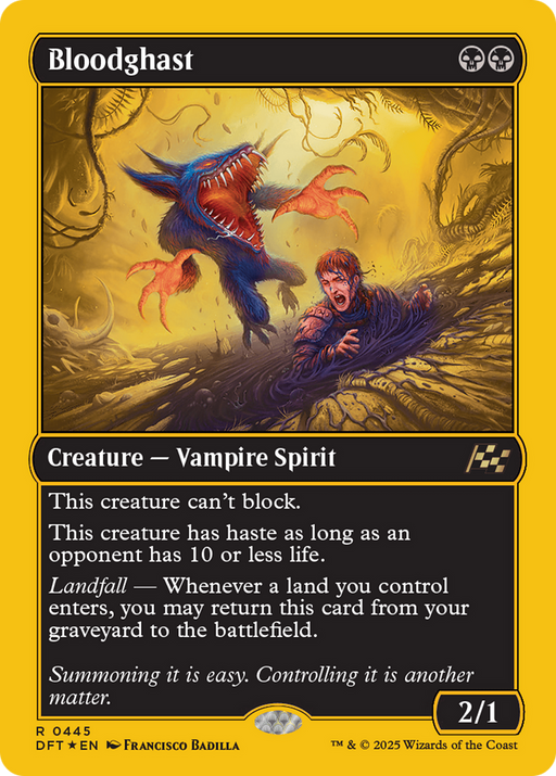 Bloodghast (First-Place Foil) (DFT-445) [Aetherdrift] Foil MTG Single Wizards of the Coast