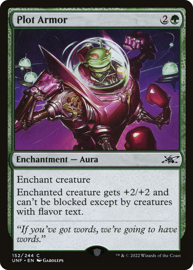 Plot Armor (UNF-152) [Unfinity] MTG Single Wizards of the Coast