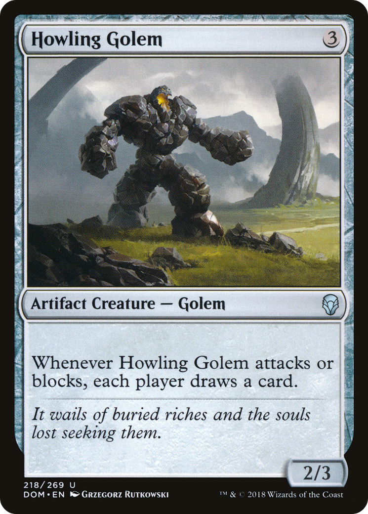 Howling Golem (DOM-218) [Dominaria] Foil MTG Single Wizards of the Coast
