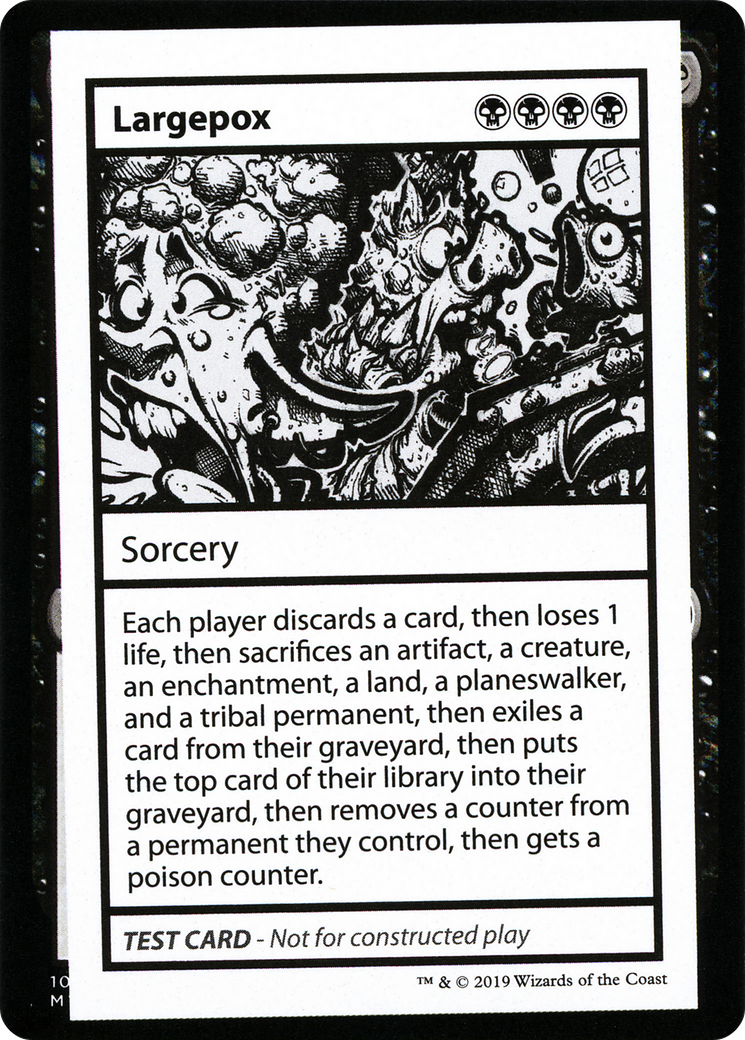 Largepox (CMB1-044) [Mystery Booster] Playtest Cards 2021 MTG Single Wizards of the Coast