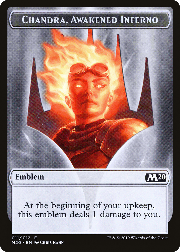 Emblem - Chandra, Awakened Inferno (M20-011) [Tokens] Core Set 2020 Tokens MTG Single Wizards of the Coast
