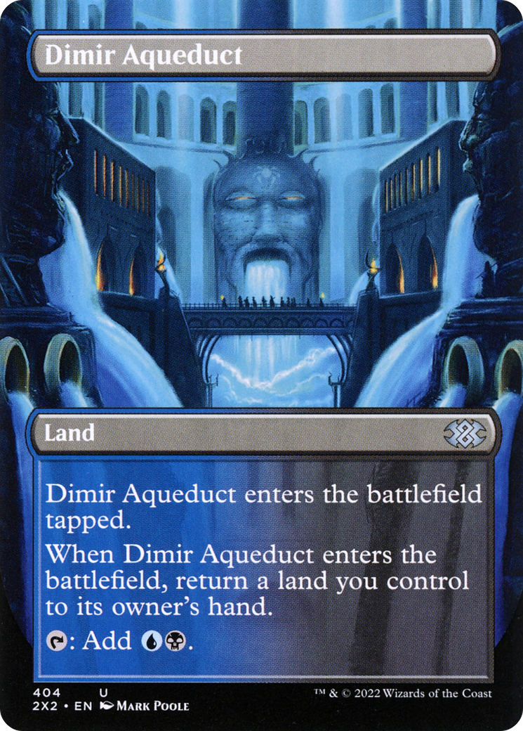 Dimir Aqueduct (2X2-404) [Double Masters 2022] (Borderless) MTG Single Wizards of the Coast