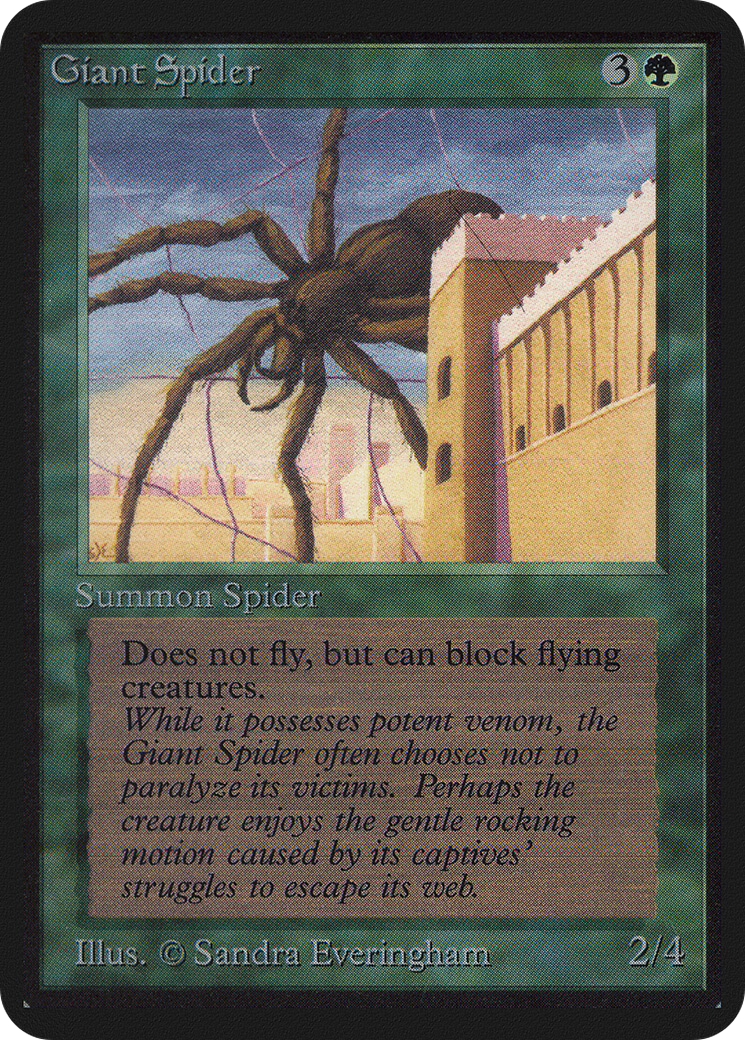 Giant Spider (LEA-198) [Oldschool] Limited Edition Alpha MTG Single Wizards of the Coast