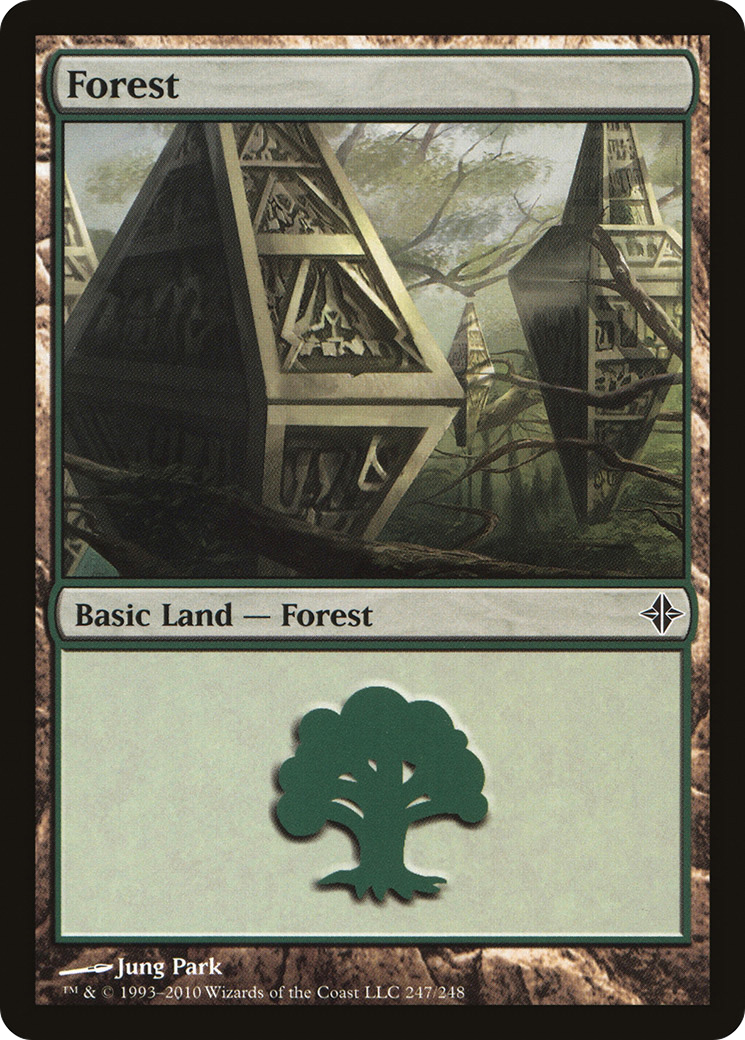 Forest (247) (ROE-247) [Rise of the Eldrazi] Foil MTG Single Wizards of the Coast