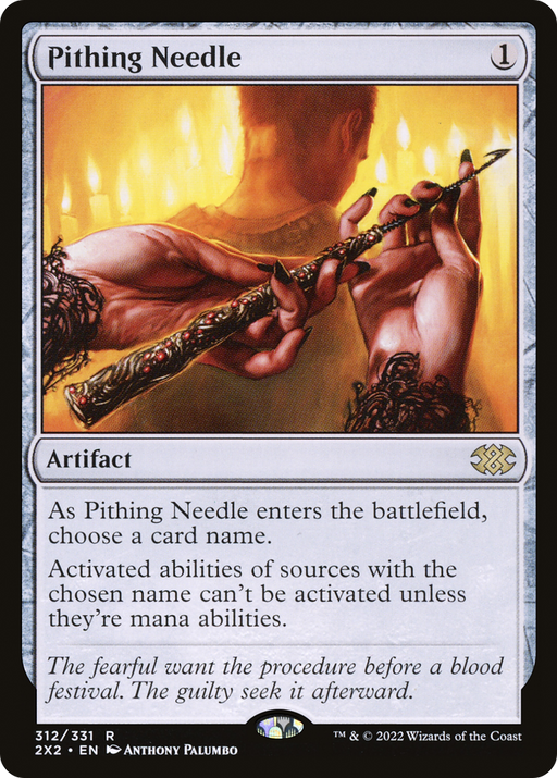 Pithing Needle (2X2-312) [Double Masters 2022] MTG Single Wizards of the Coast