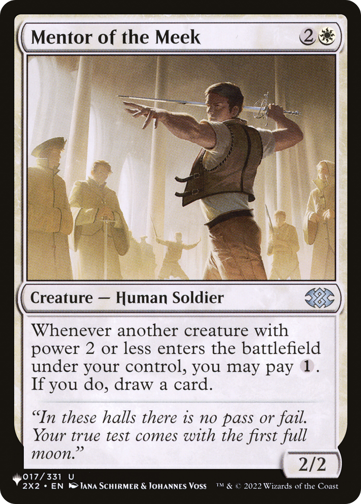 Mentor of the Meek (LIST-2X2-17) [Mystery Booster] The List MTG Single Wizards of the Coast