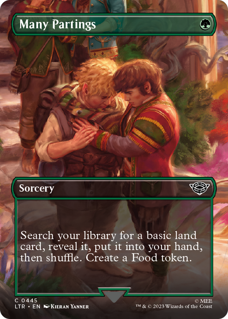Many Partings (LTR-445) [The Lord of the Rings: Tales of Middle-earth] (Borderless) Foil MTG Single Wizards of the Coast