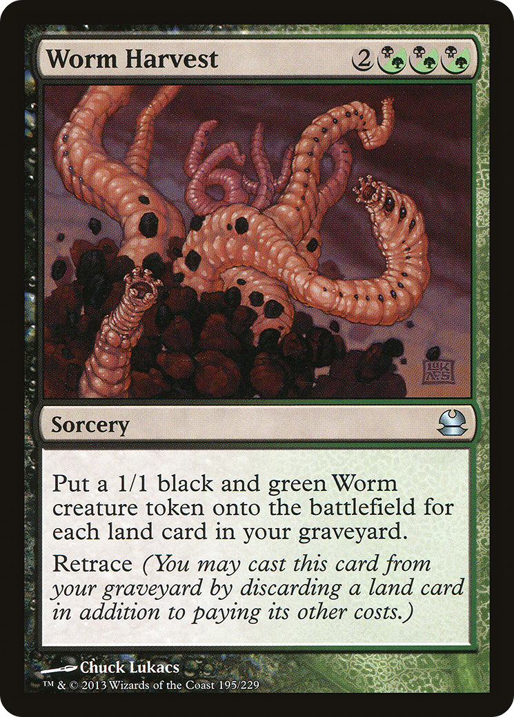 Worm Harvest (MMA-195) [Modern Masters] Foil MTG Single Modern Masters