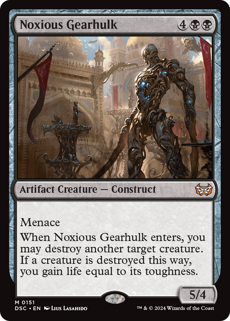 Noxious Gearhulk (DSC-151) [Duskmourn: House of Horror Commander] MTG Single Wizards of the Coast
