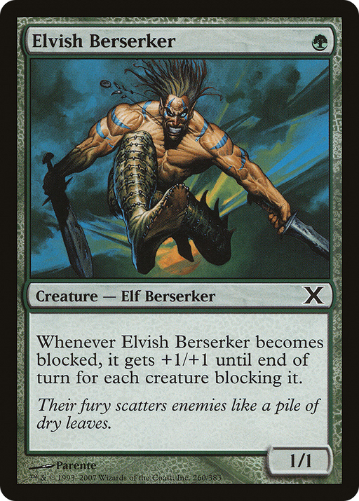 Elvish Berserker (10E-260) [Tenth Edition] MTG Single Wizards of the Coast