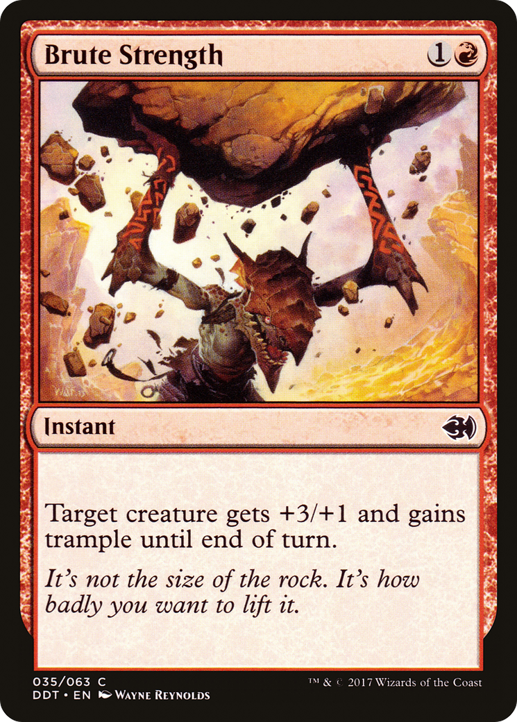 Brute Strength (DDT-035) [Misc] Duel Decks: Merfolk vs. Goblins MTG Single Wizards of the Coast