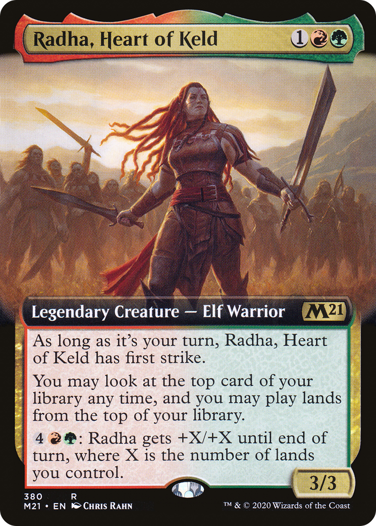 Radha, Heart of Keld (M21-380) [Core Set 2021] (Extended Art) Foil MTG Single Wizards of the Coast