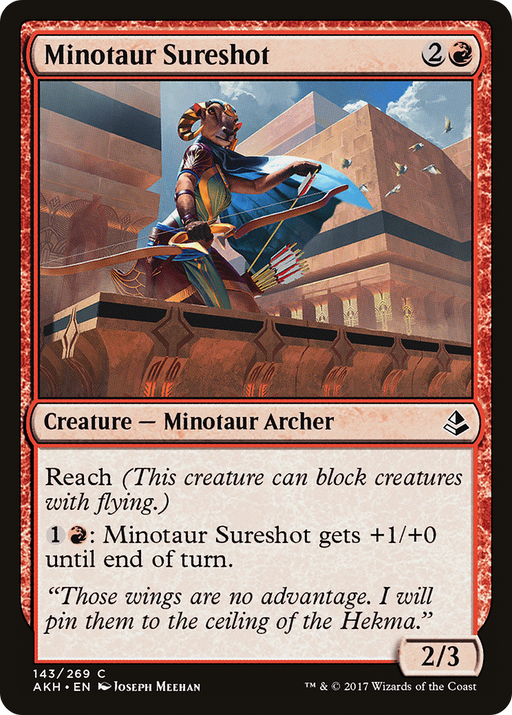 Minotaur Sureshot (AKH-143) [Amonkhet] Foil MTG Single Wizards of the Coast