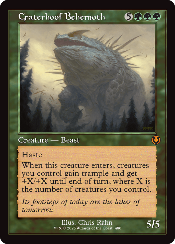 Craterhoof Behemoth (INR-480) [Innistrad Remastered] Foil MTG Single Wizards of the Coast