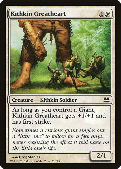 Kithkin Greatheart (MMA-021) [Modern Masters] Foil MTG Single Modern Masters