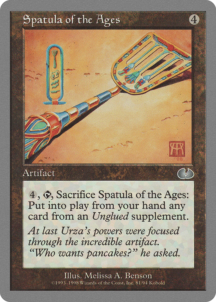 Spatula of the Ages (UGL-081) [Unglued] MTG Single Wizards of the Coast