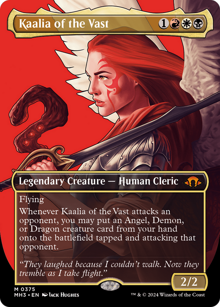 Kaalia of the Vast (0375) (MH3-375) [Modern Horizons 3] (Borderless) MTG Single Modern Horizons 3