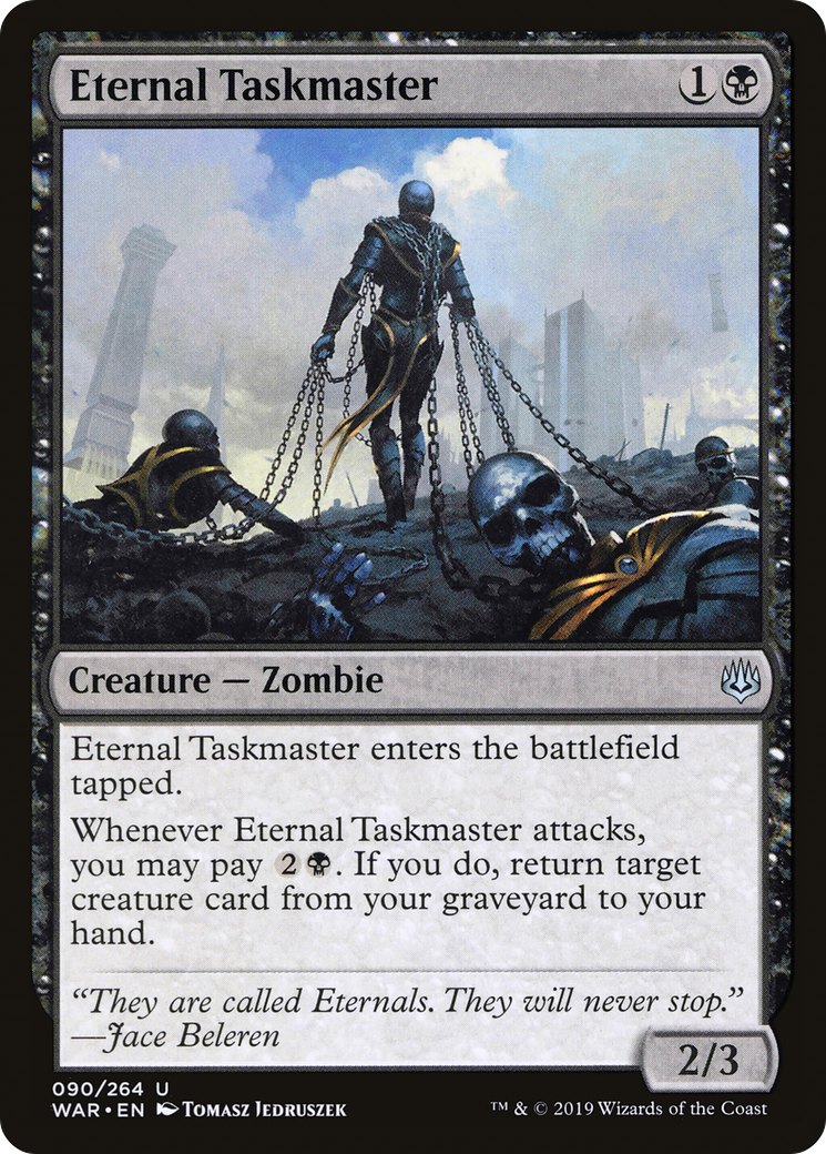 Eternal Taskmaster (WAR-090) [War of the Spark] Foil MTG Single Wizards of the Coast