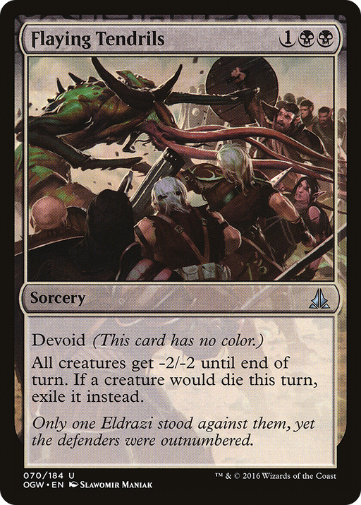 Flaying Tendrils (OGW-070) [Oath of the Gatewatch] Foil MTG Single Wizards of the Coast