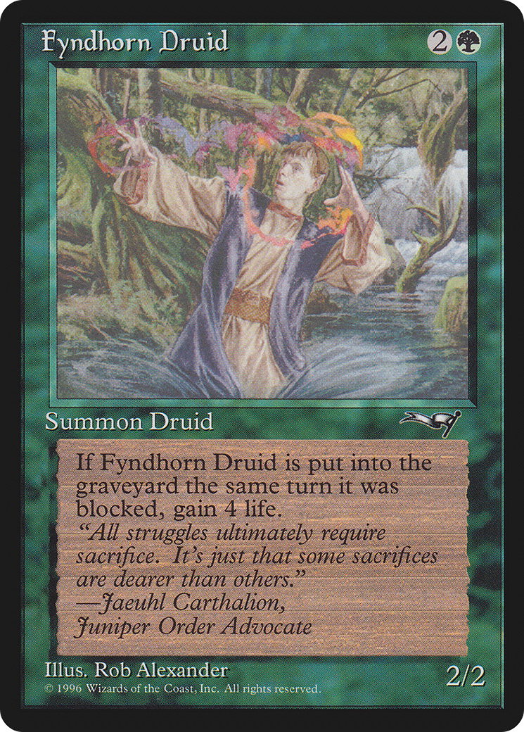 Fyndhorn Druid (ALL-071) [Alliances] MTG Single Wizards of the Coast