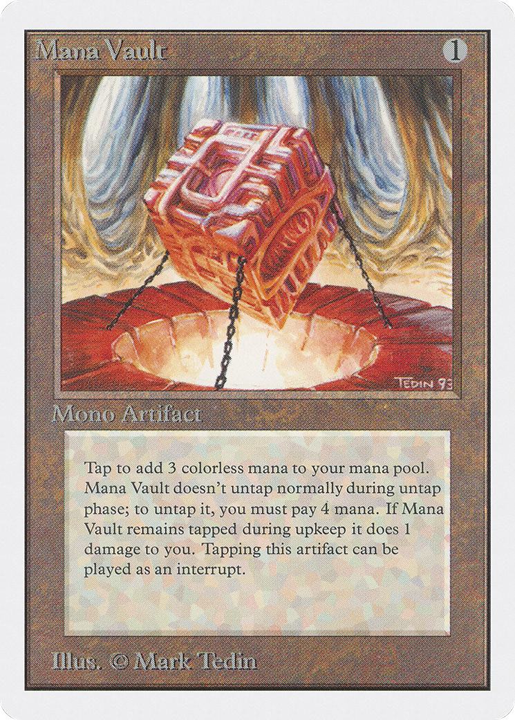 Mana Vault (2ED-260) [Oldschool] Unlimited Edition MTG Single Wizards of the Coast