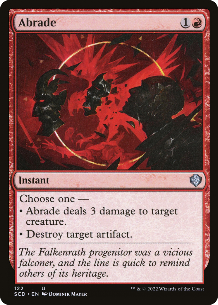 Abrade (SCD-122) [Starter Commander Decks] MTG Single Wizards of the Coast