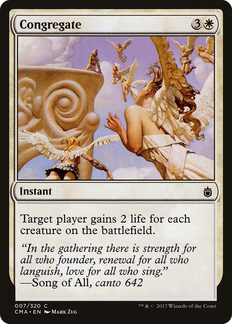 Congregate (CMA-007) [Commander Anthology] MTG Single Wizards of the Coast