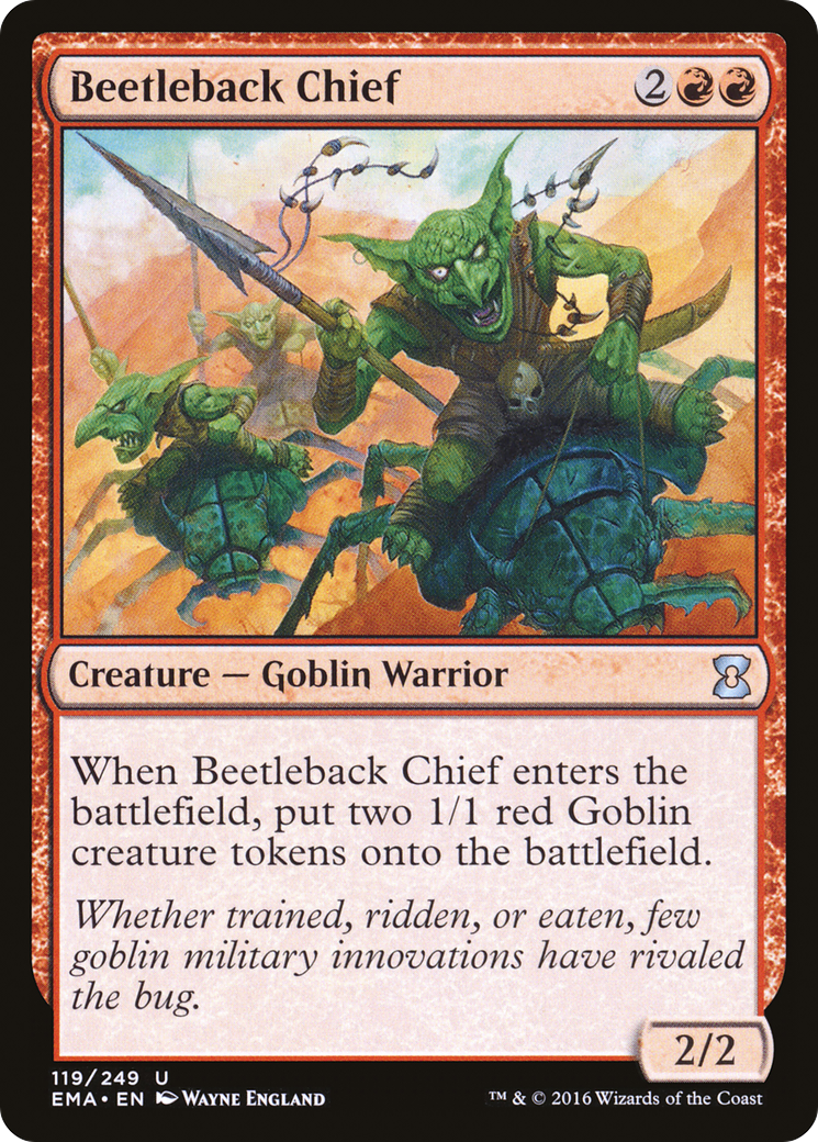Beetleback Chief (EMA-119) [Eternal Masters] Foil MTG Single Wizards of the Coast
