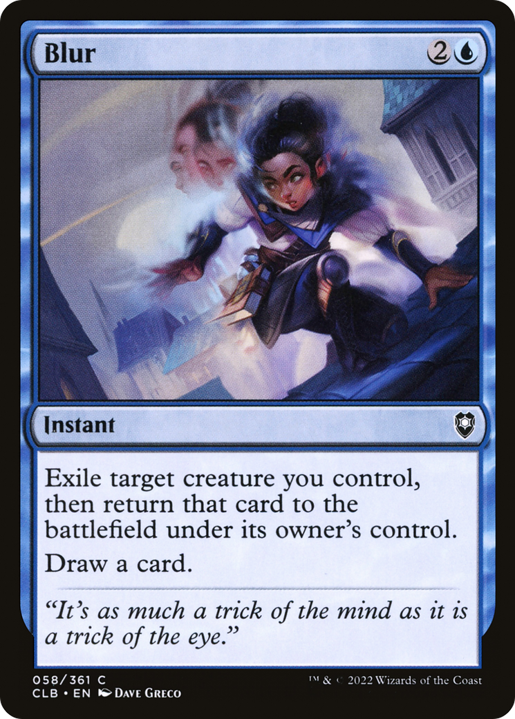 Blur (CLB-058) [Commander Legends: Battle for Baldur's Gate] MTG Single Wizards of the Coast